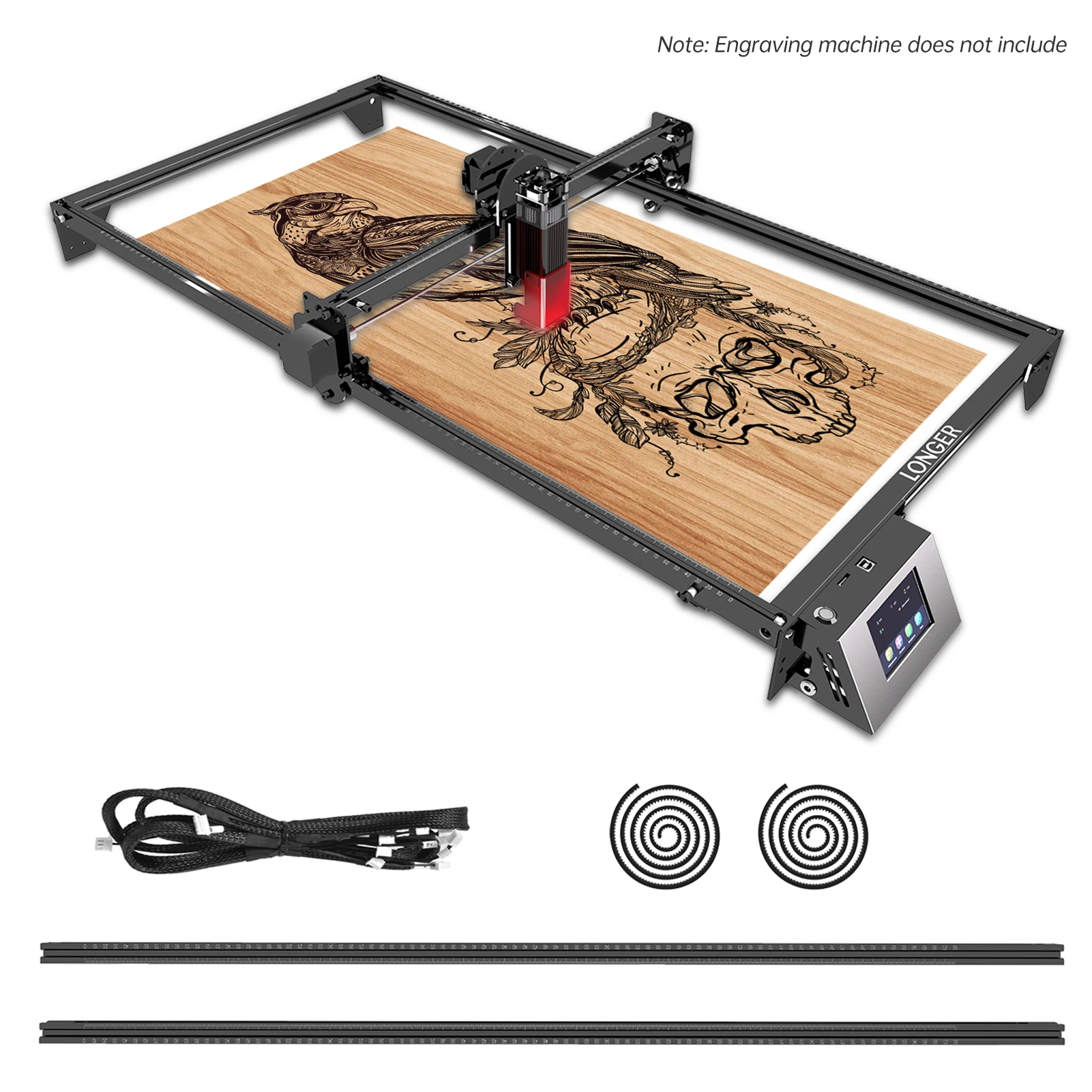 LONGER Extension Kit for Longer Laser Engraver Y-axis Expansion Kit Suitablr for RAY5 5W/10W/20W Laser Cutter and Engraver Machi