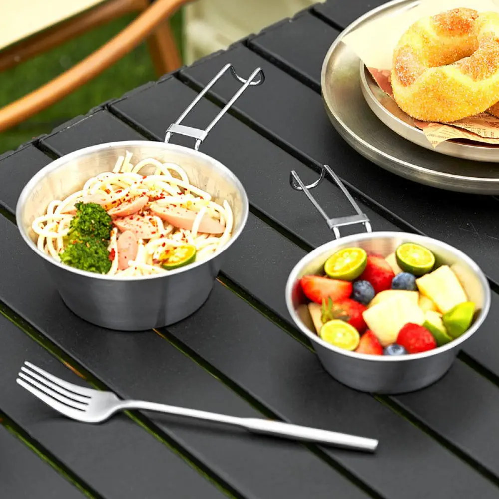 Durable Camping Bowl Stainless Steel Sierra Cup For Hongjunda Outdoor Picnic Pot Tableware Multipurpose Food Serving Container