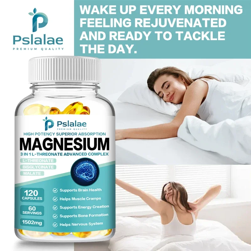 3-in-1 L-Magnesium Threonate Advanced Complex - for Brain Health, Better Sleep, and Stress Relief