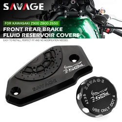 Front Rear Brake Fluid Reservoir Covers For KAWASAKI Z900 Z800 Z650/RS Z650RS Z Motorcycle Accessories Brake Cylinder Pump Cap