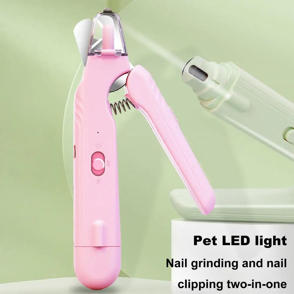 

Stainless Steel Pet Nail Pliers Pet Nail Trimmer Electric Led Dog Nail Clipper with Usb Rechargeable for Medium for Sharpest