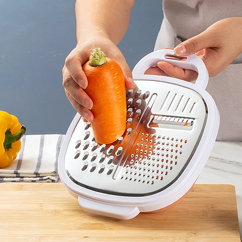 

3 in 1 Multi-functional Carrot Cucumber Grater Cutter Potato Shredders Vegetables Slicer Kitchen Gadgets with Box