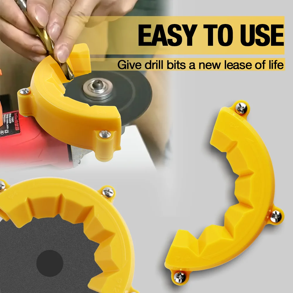 

New Drill Bit Grinding Sharpener 4-12mm Multipurpose Polishing Grinding Tool Powered Tool Parts Applicable for Angle Grinder