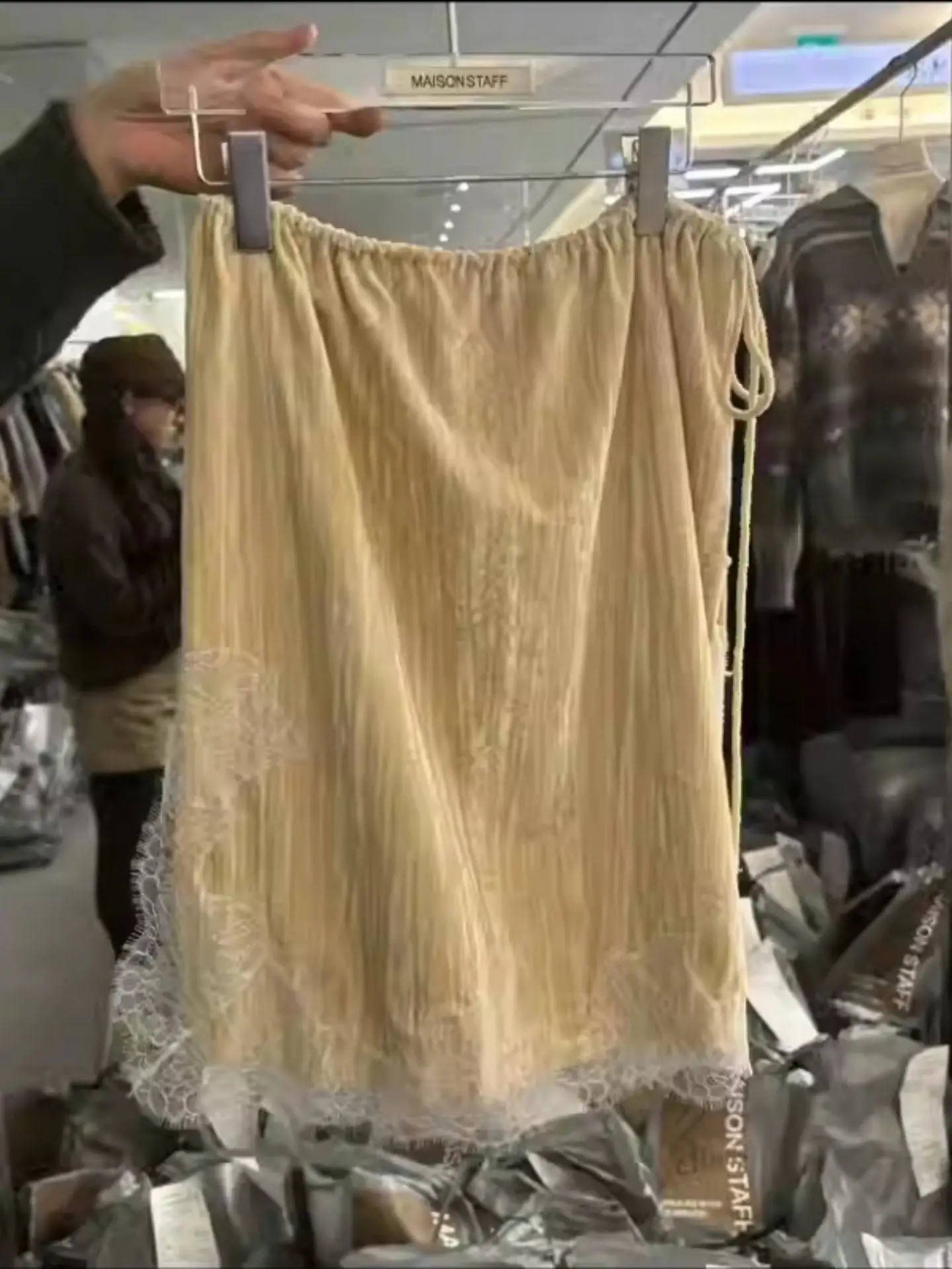 

Корейская дизайнерская юбка класса люкс для женщин, модная короткая юбка, новинка весны, юбка А-силуэта с высокой талией, повседневная свободная модель