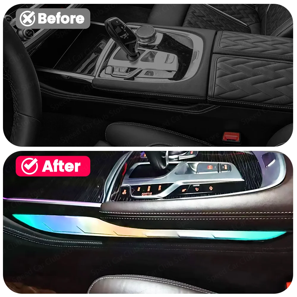 11 Colors Crystal Saddle Light Ambient Interior Lighting Kit For BMW 7 Series G11 G12 2016-2022 Enhanced Car Interior Lighting