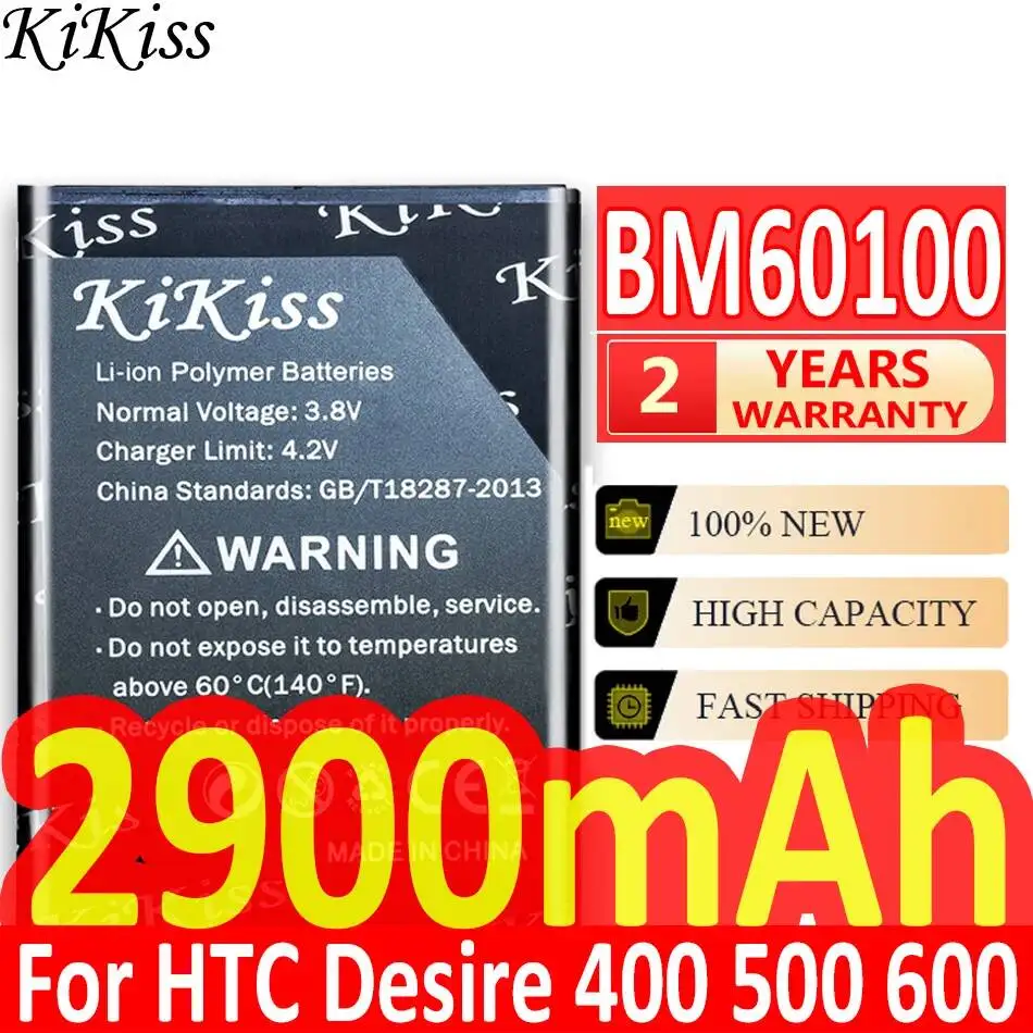 Аккумулятор 2900 мАч BM60100 BO47100 Стабильный для Htc Desire 400 500 600 Dual Sim 609D 5088 5060 C525c C525E T528 606W One SC ST SU SV