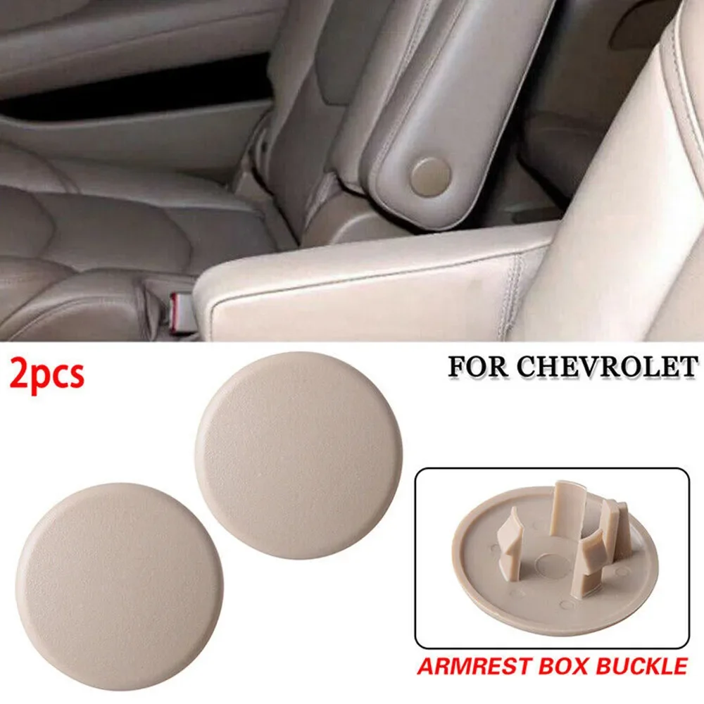 

2PCS Car Seat Arm Rest Cap Cover For Chevrolet For Tahoe Suburban For GMC Armrest Seat Cover Cap Beige Car Seat Handle Trim