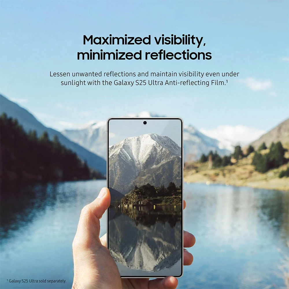 Original Samsung Galaxy S25 Ultra Anti-Reflecting Film EF-US938 2PCS Screen Protector Genuine for Galaxy S25Ultra