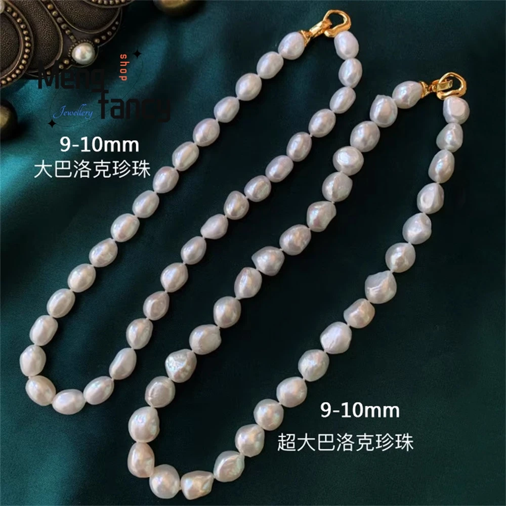

Irregular Baroque Freshwater Pearl Necklace, A Light Luxury Design For Women, With Irregularly Shaped Pearl Collarbone Chain