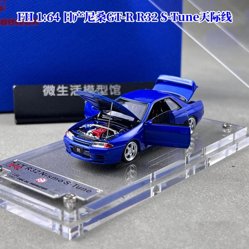 Auf Lager 1:64 Fh Gt-R R32 S-Tune Skyline Simulation Legierung Miniatur Druckguss Auto Modell Angepasst Spielzeug sammeln Geschenke Ornament