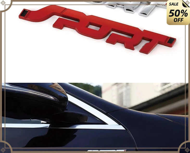 

Stylish 3D Metal Car Letter Logo Emblem Sticker Auto Trunk Racing Fashion Decal Accessories Suitable for BMW KIA Audi A4 A5 A6