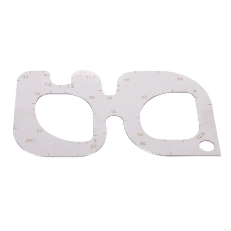 

Круглые калибры из нержавеющей стали, режущий инструмент для кожи, угловой резак для точного измерения в кожевенных изделиях