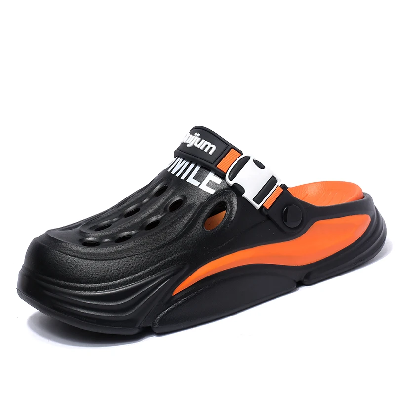 

Мужские летние шлепанцы из ЭВА, нескользящие, износостойкие, уличные сандалии на плоской подошве, повседневные модные шлепанцы с мягкой подошвой для пляжа и на каждый день