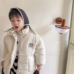 2024 Kids Winter Warm Coat Toddler Cotton-Padded Clothes Children's Thick Outerwear Fashion Baby Boys Girls Cute Padded Jacket