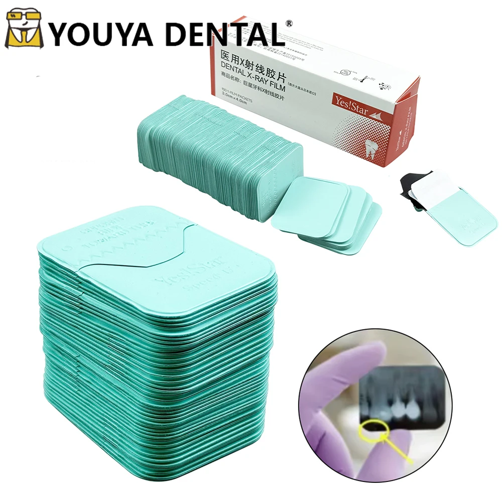 

100pcs Dental X-ray Film Dental Materials Dentistry Digital Cameras Intraoral Imaging System HD Image Films Radiovisiograph3*4CM