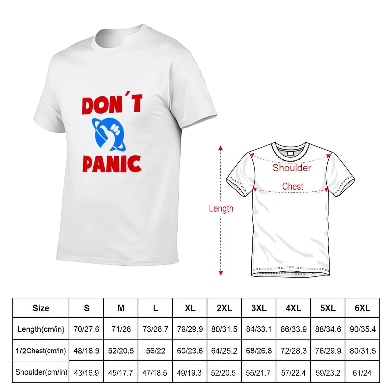 New Don't Panic T-Shirt quick drying t-shirt boys t shirts mens plain t shirts