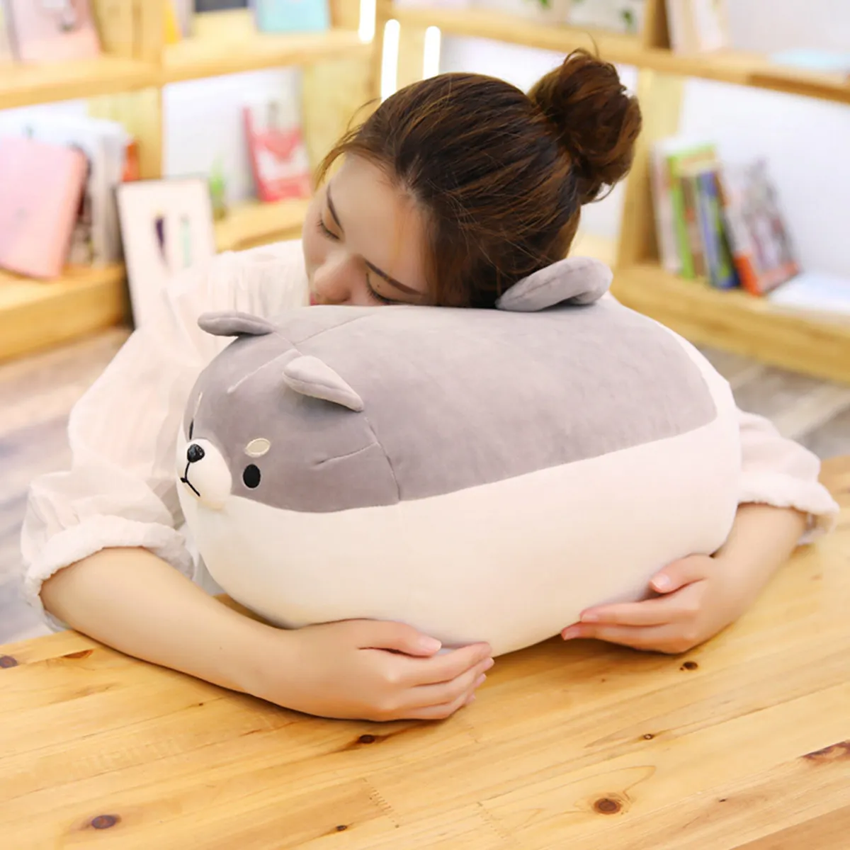 30CM Cute Fat Shiba Inu Dog Plush Toy Stuffed Soft Animal Pillow Cushion For  Birthday Xmas Gifts