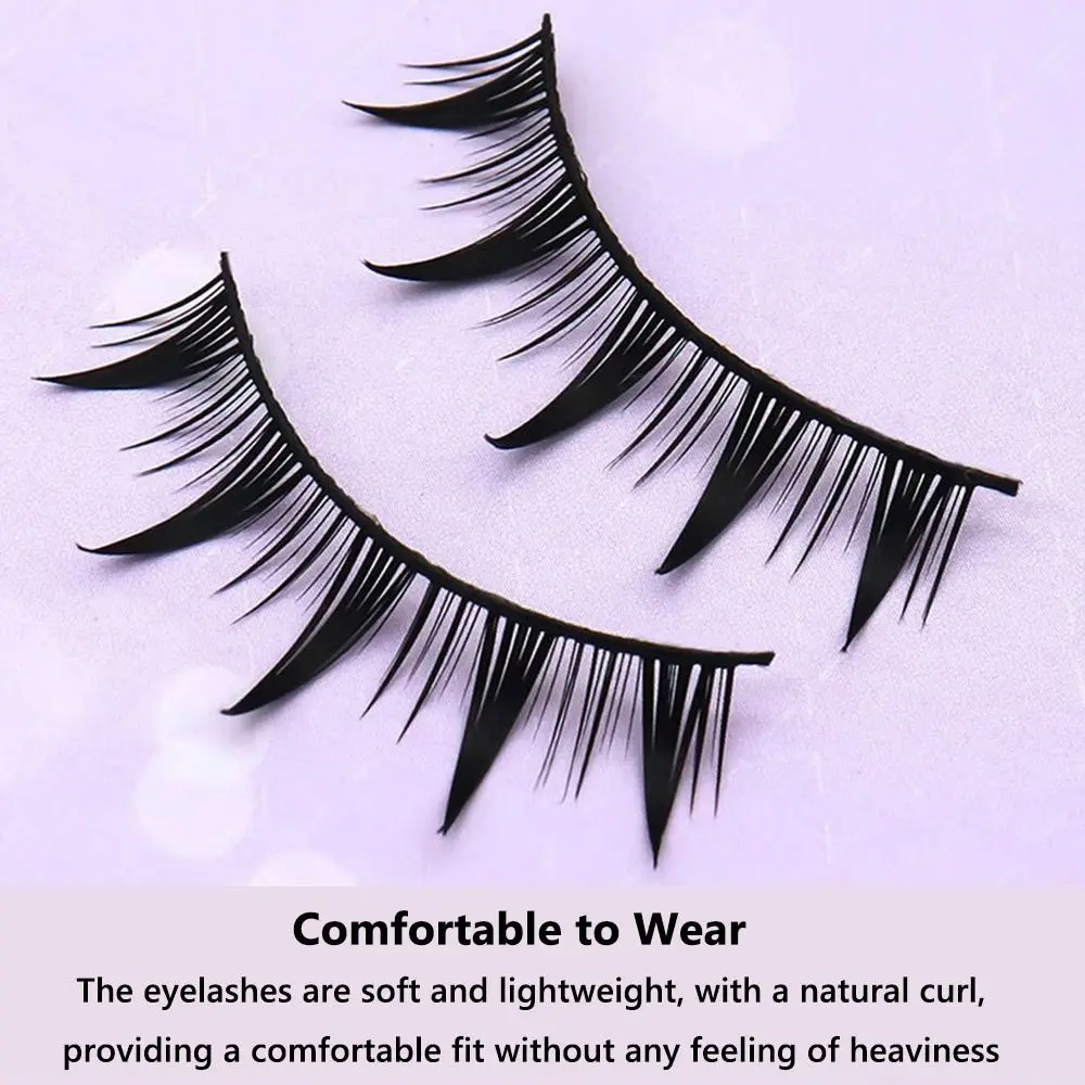 5 Pairs Spiky Fairy Lashes Natural Look Thai Style Makeup Manga Lashes Korean Japanese False Eyelashes Women