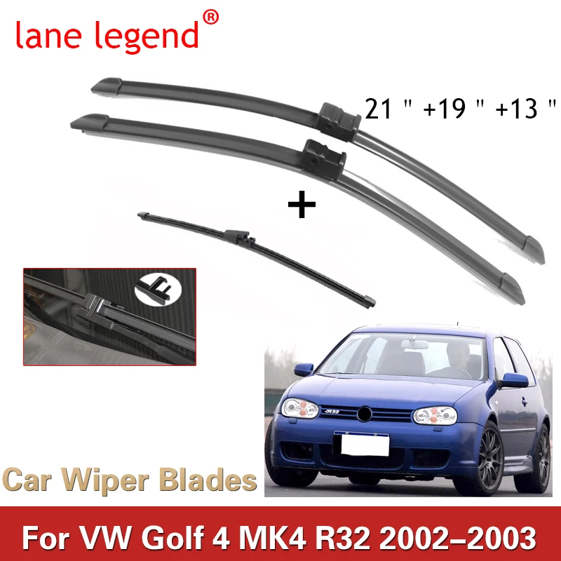 Car Wiper Blade for Volkswagen VW Golf 4 MK4 R32 2002-2003 Front&Rear Windscreen Windshield Wipers Car Goods 21\