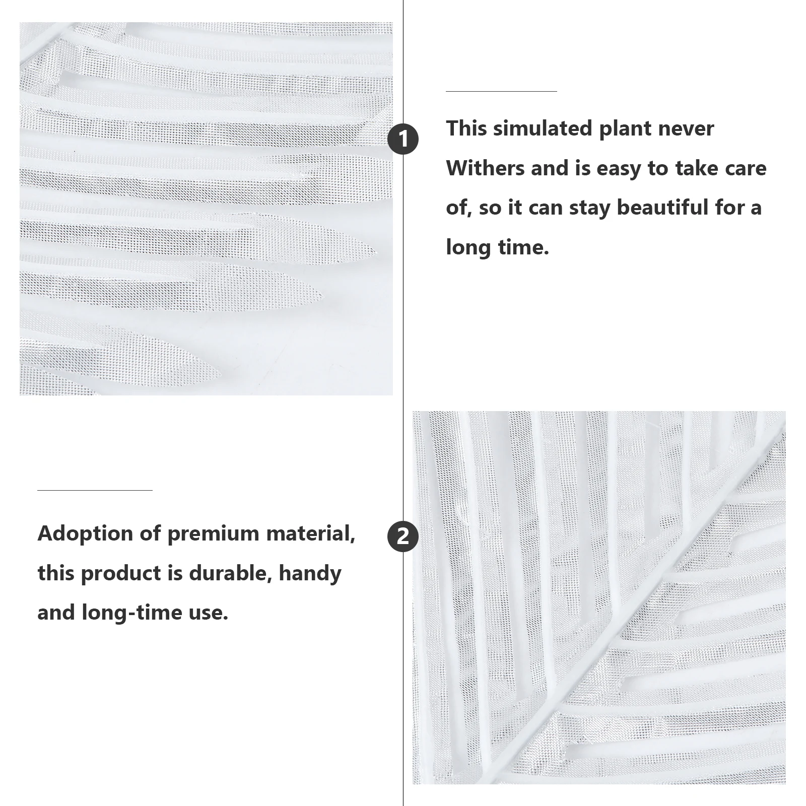 

24pcs Artificial Silver Leaves Decoration Floral Arrangement Banquet Plants Plastic Accessories