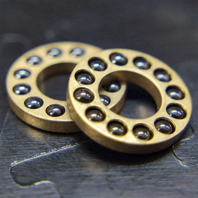 2pcs H62 CNC Ceramic Ball Brass Fram  for Folding Knife Quick System Replacement Part Cage Bearings Washers Knife Accessories