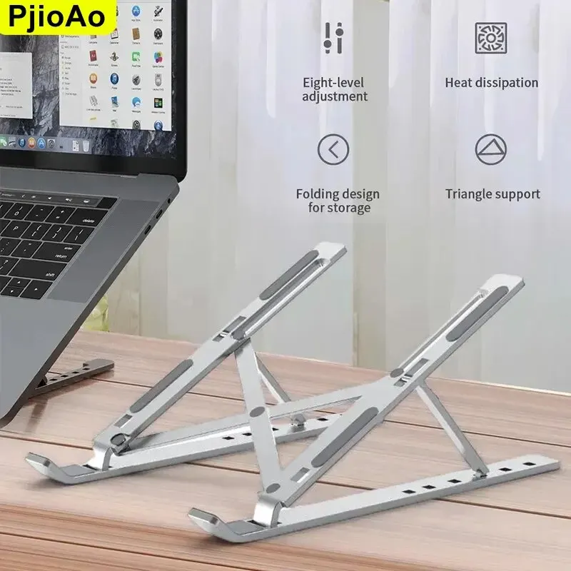 PjioAo Portable Laptop Stand Ergonomic Aluminum Laptop Stand Detachable Laptop Stand That Fits 10-16 