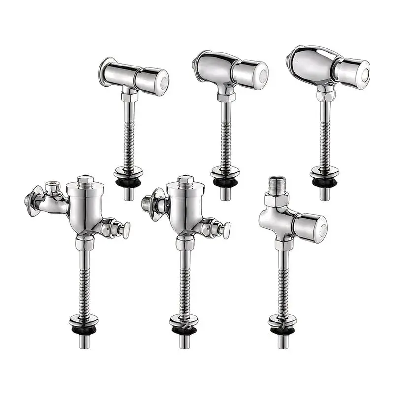Copper Urinal Flush Valve Engineering Model Hand Press Type Urinal Flush Valve Household Toilet Urinal