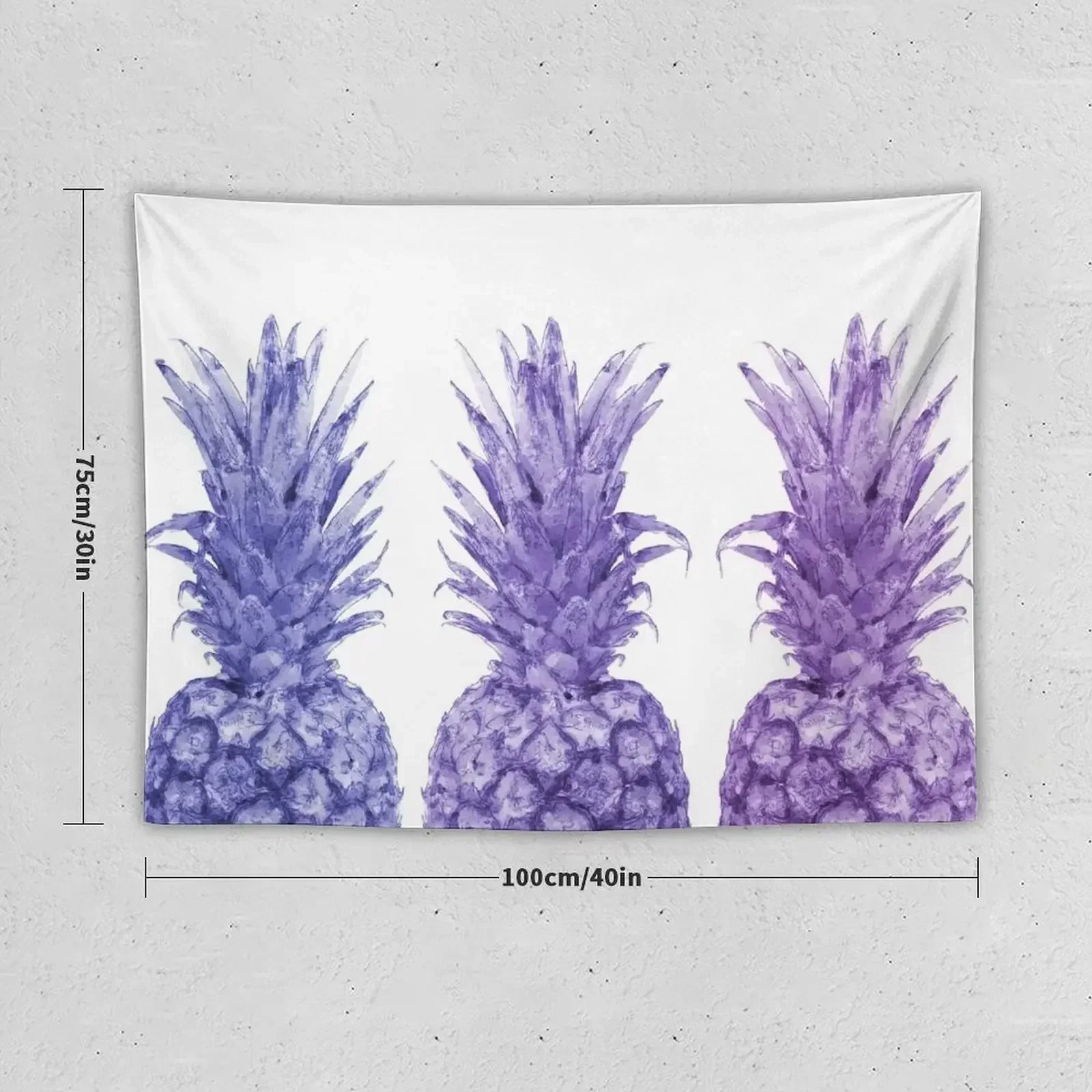 Purple Pineapple Trio Tapestry Room Aesthetic Decor Bedroom Organization And Decoration Aesthetic Room Decor Tapestry