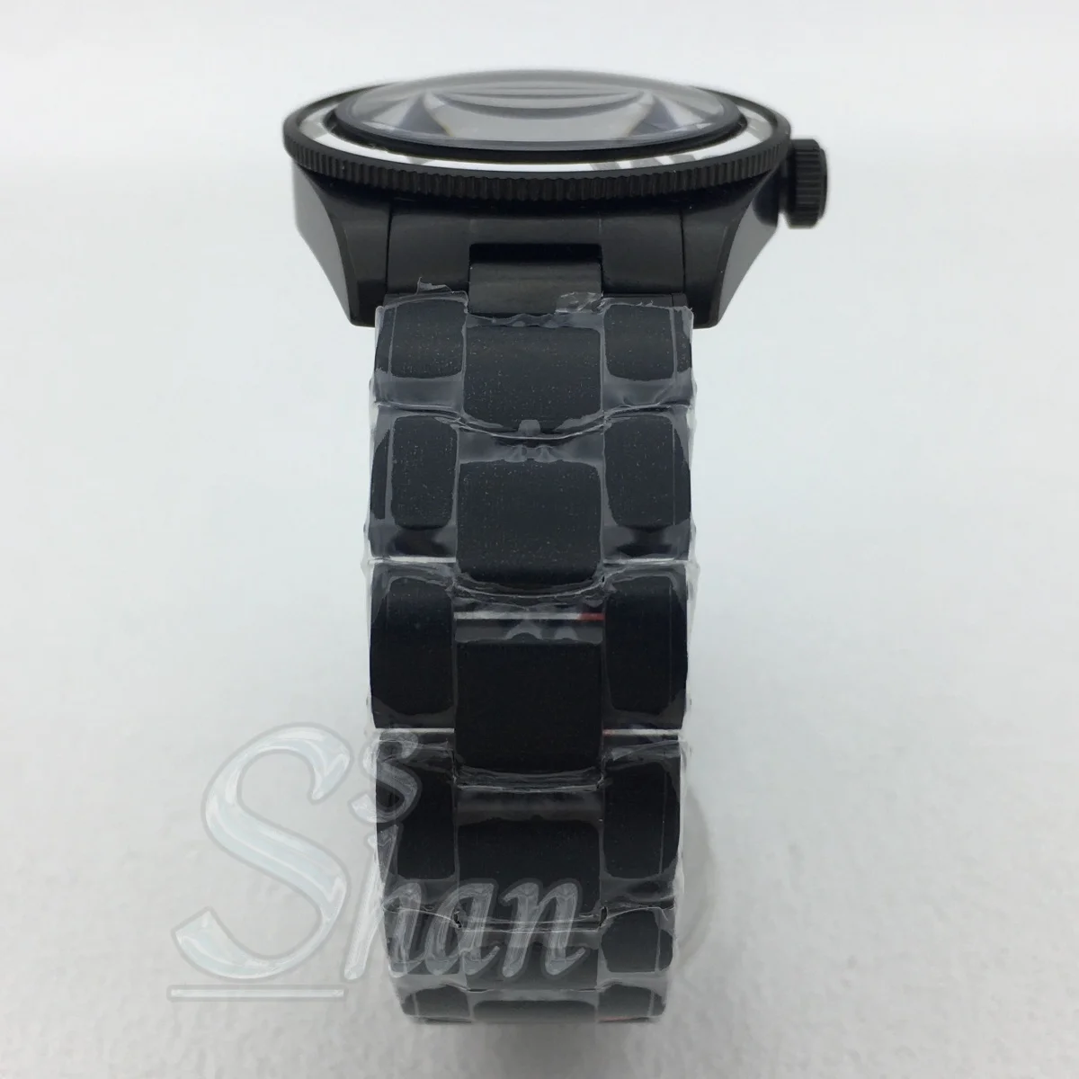 Черный корпус диаметром 39 мм, сапфировое стекло и безель подходит для браслета из нержавеющей стали с механизмом NH34 NH35 NH36 ETA2824 PT5000.