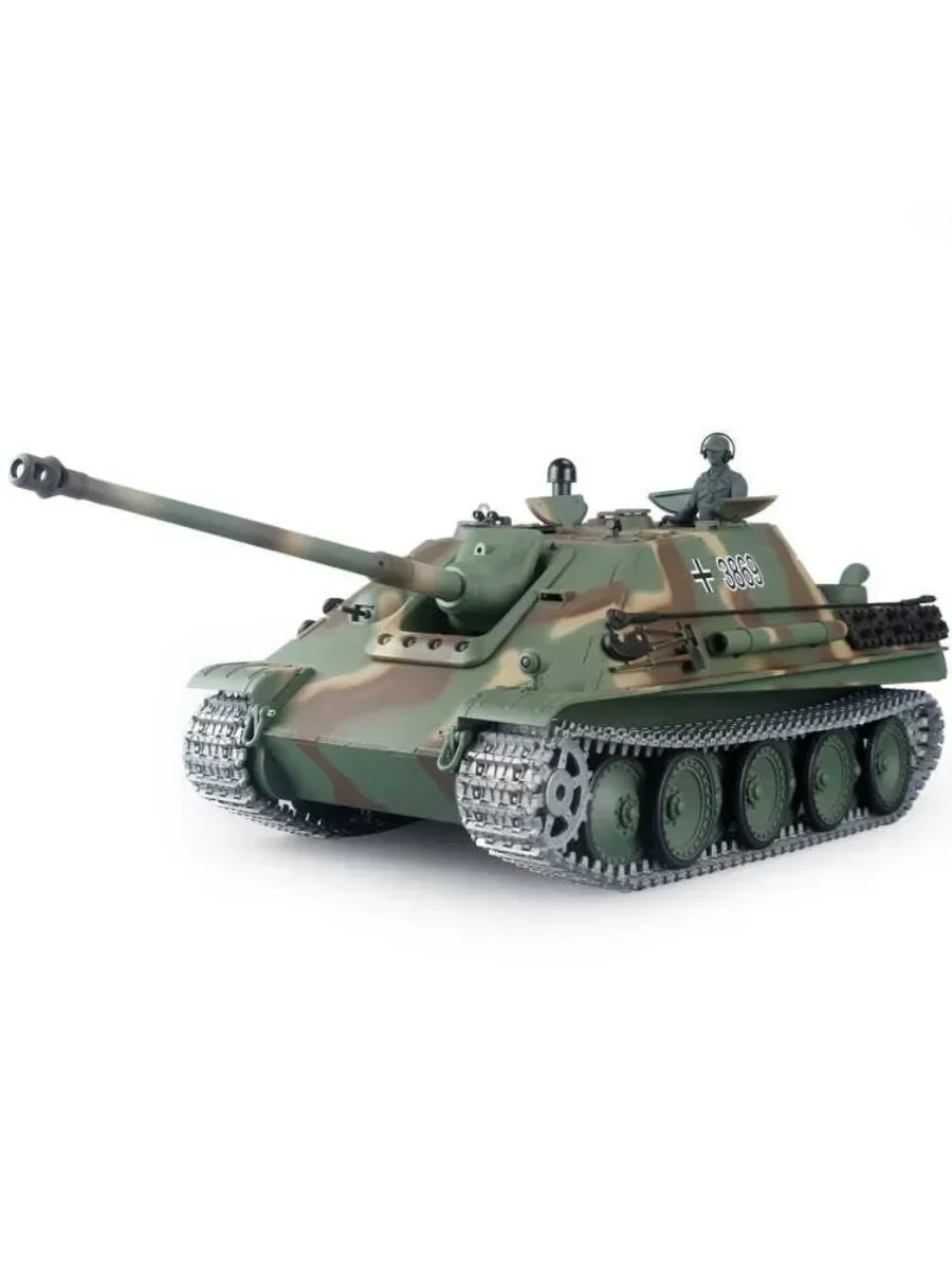 Henglong-tanque de metal con control remoto para niños, coche de juguete de combate Cheetah alemán, modelo militar, coche eléctrico con control remoto, 3869