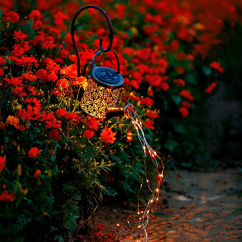 

LED Solar Watering Can Light Hanging Kettle Lantern Light Outdoor Waterproof Villa Path Lawn Yard Garden Decoration Lamp