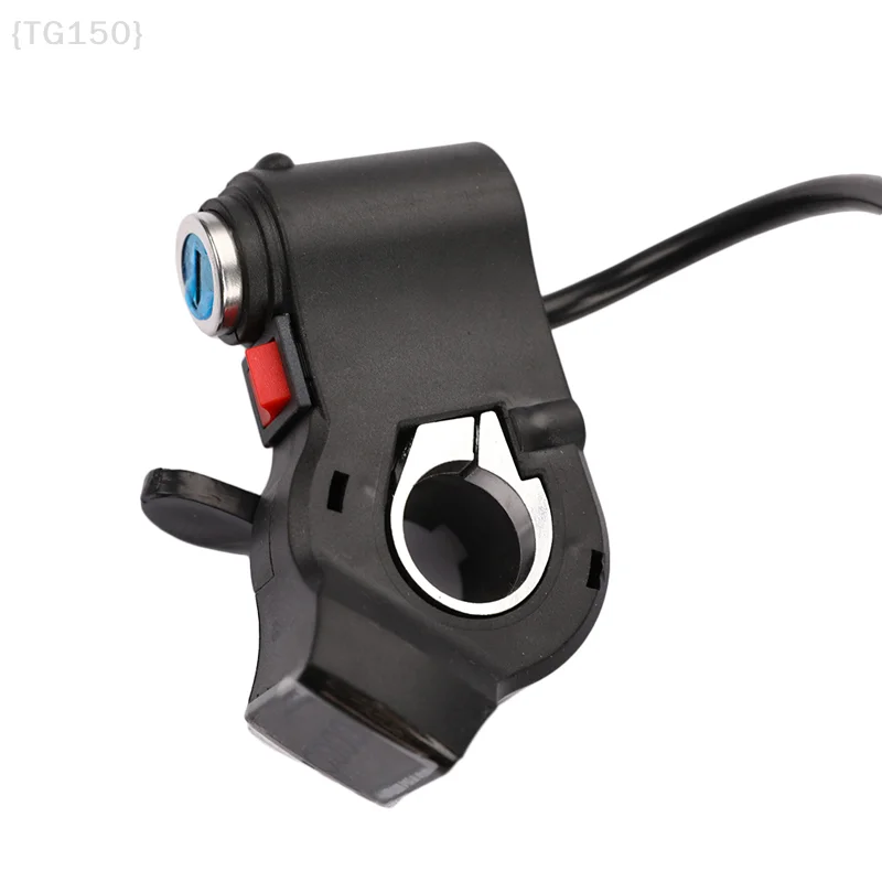【Ja】Anti-Theft Electric Bike Throttle Grip with Ignition Key Lock Switch, Handlebar Accelerator for E-Scooter & Bicycle - view 6