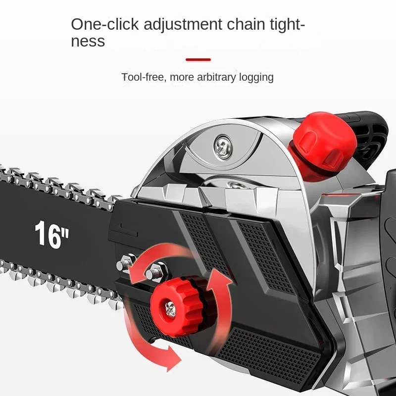 16-inch 2400W High-power Chainsaw Logging Saw Household Electric Chainsaw Handheld Chainsaw Cutting  Electric Saw