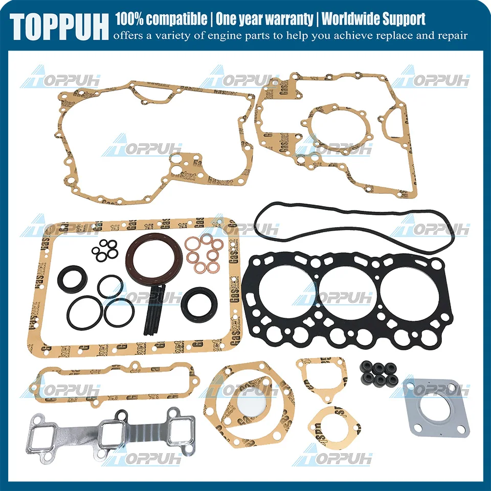 L3E Full Gasket Kit For Mitsubishi Engine PelJob EB12.4 EB14