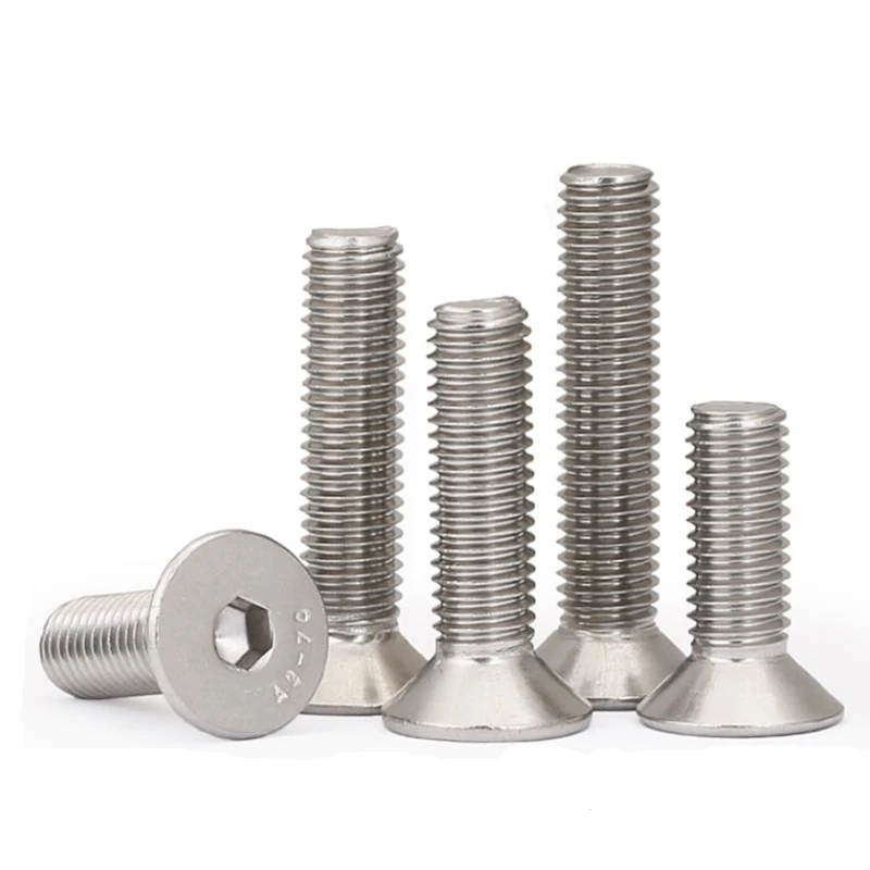 Picture 6: 5-50pcs Allen key head flat screw DIN7991 M2 M2.5 M3 M4 M5 M6 M8 Hex socket flat countersunk head screw bolt 304 stainless steel