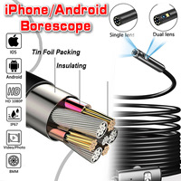 8mm 1080P Endoscope Automotive Boroscope Inspection Device Camera For Apple Iphone IOS Smart Phone Android Type C Cars Mobile