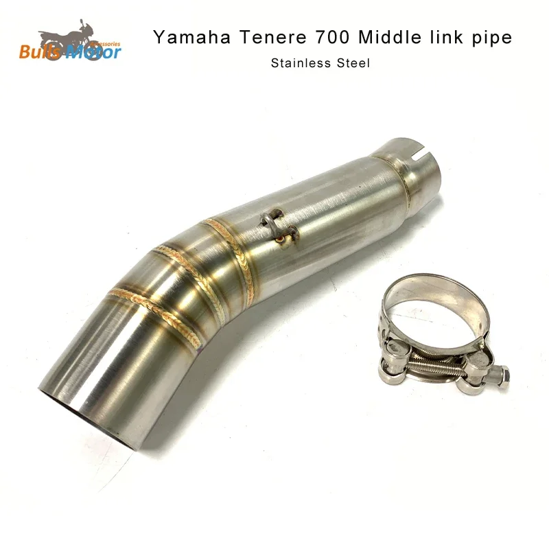 FOR YAMAHA TENERE 700 Motorcycle Exhaust Header Pipe Tenere 700 Motorcycle Exhaust System T700 T7 Exhaust Middle Link Pipe 51mm