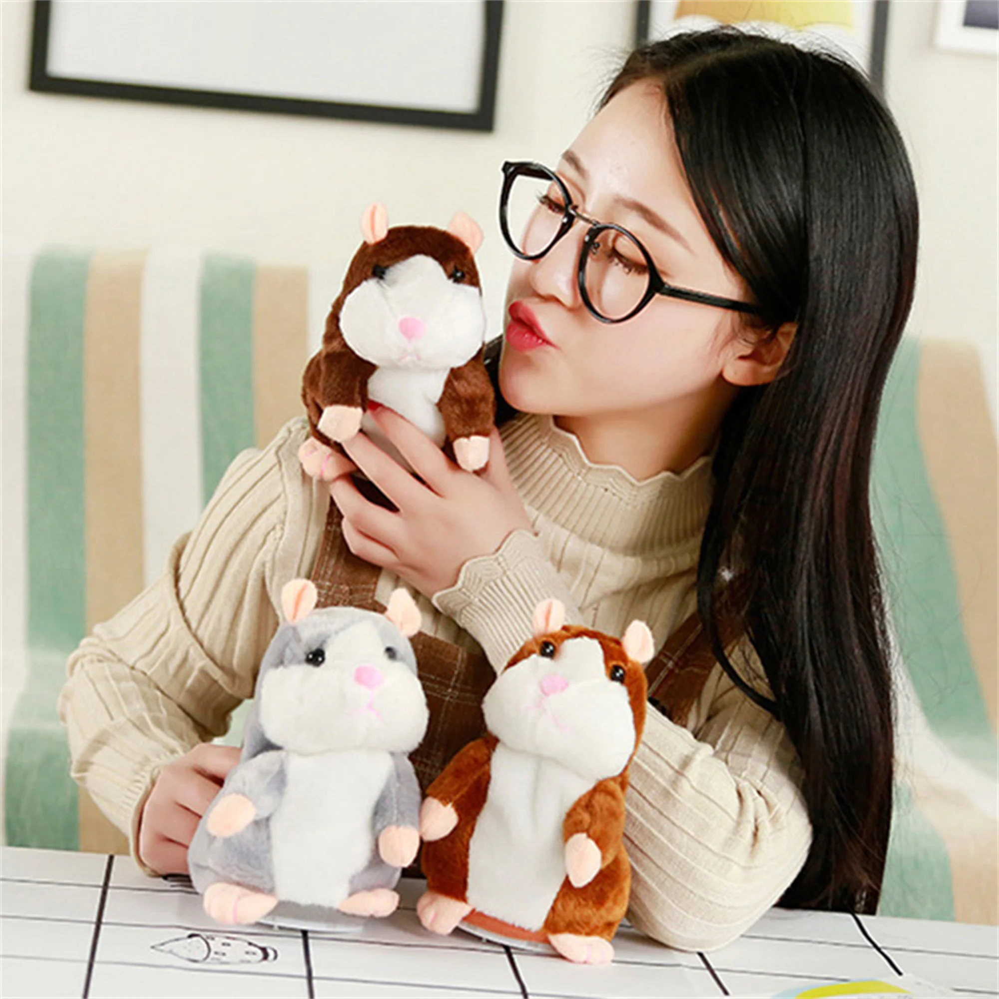 The manufacturer directly sells electronic hamster figurines that can their voice and can record children's plush toys