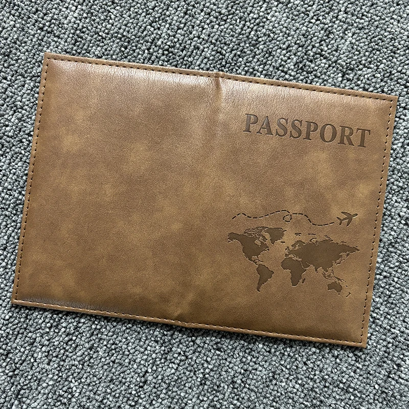 Travel Passport Holder Map Pattern Ticket Passport Covers PU Passport Protective Cover ID Credit Card Holder Travel Accessories