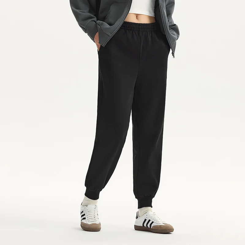 セミールパンツ レディース ミニマリスト ロングパンツ 2025年秋新作 ブラック ジョガーパンツ レッグレングス