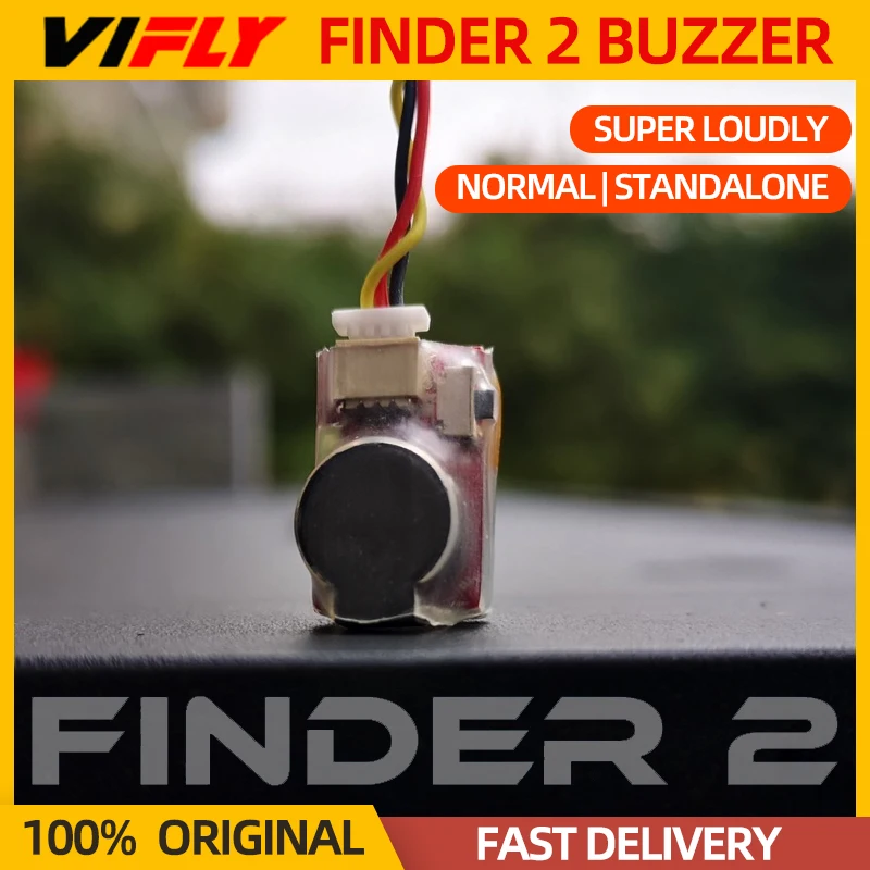 VIFLY Finder 2 V2 버저 트래커 분실 모델 비퍼 알람, 내장 배터리, RC 비행기 FPV용