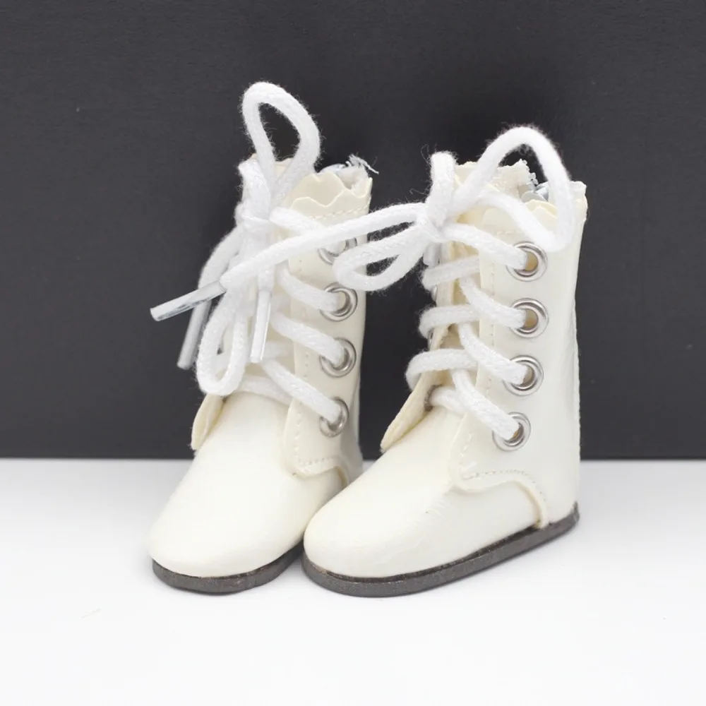 

1 Pair High-top Obitsu 11 Doll Leather Boots 4-holes GSC 1/6 Bjd Doll Leather Shoes Cute Fashion 1/6 Bjd Doll Boots