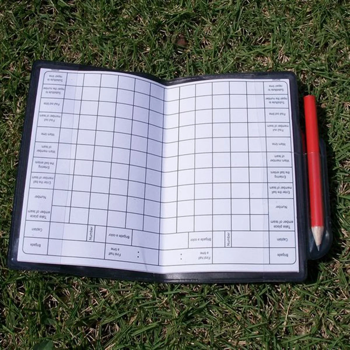 

Red Yellow Referee Cards and Metal Whistle Kit Includes Scorebook Pencil for Soccer Football Match Officiating Essential