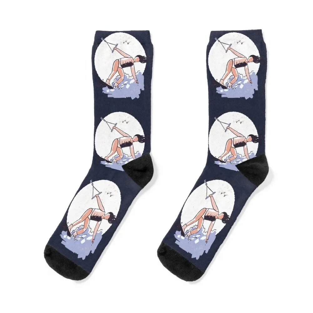 

Wakeboarding, wakeboard Socks christmass gift short kawaii happy Woman Socks Men's