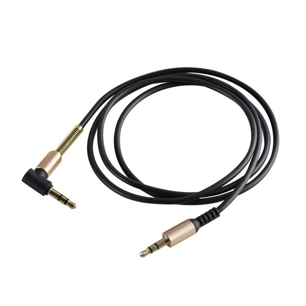 Car audio 3.5mm jack elbow male to male stereo headphones Car auxiliary audio extension cable Stereo audio cable