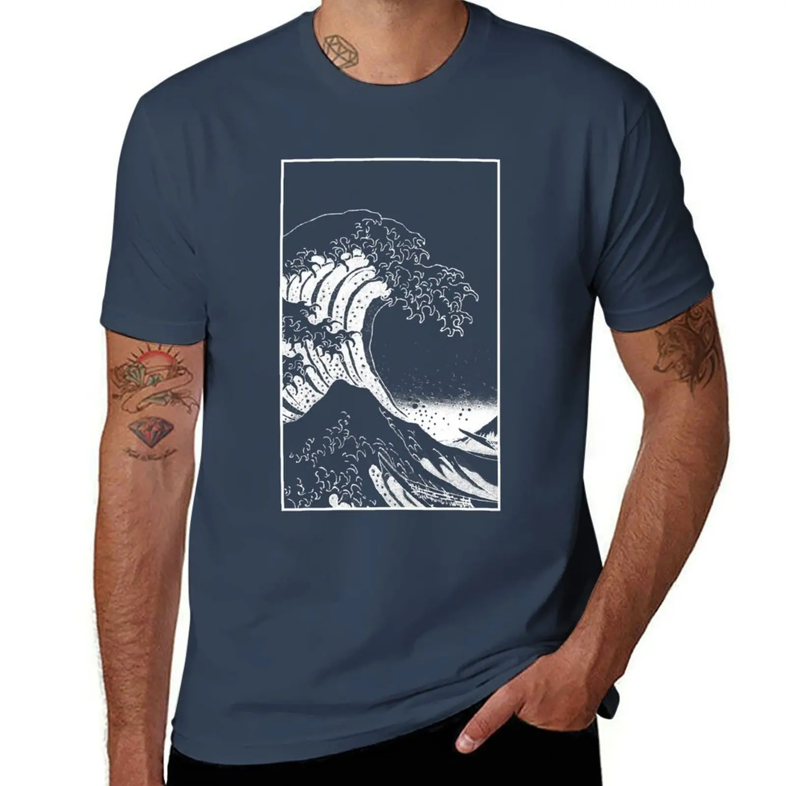 

Black & White Hokusai Great Wave T-Shirt vintage t shirts Funny t-shirts Aesthetic clothing oversized t shirt men
