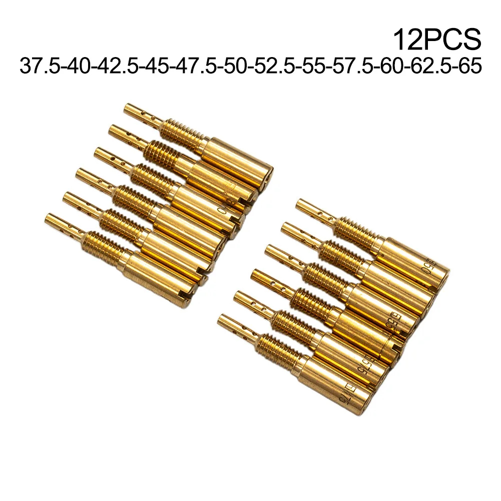 12pcs Pilot Jets 28mm For Mikuni Carb VM28 /486 Jets New Pilot Set Slow Jet Sub-injectors High quality Practical