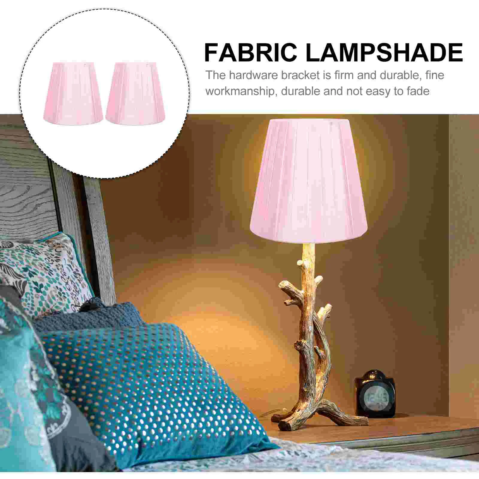 2 Pcs Lampshade Light Accessory Chic Cloth Sconce Covers Multi-function Indoor Fabric Craft