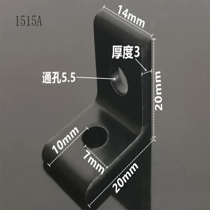 1pc Corner Fitting Angle Aluminum L 2020 3030 4040 6060 8080 Black Brackets Connector For Connector Aluminium Profile CNC Router