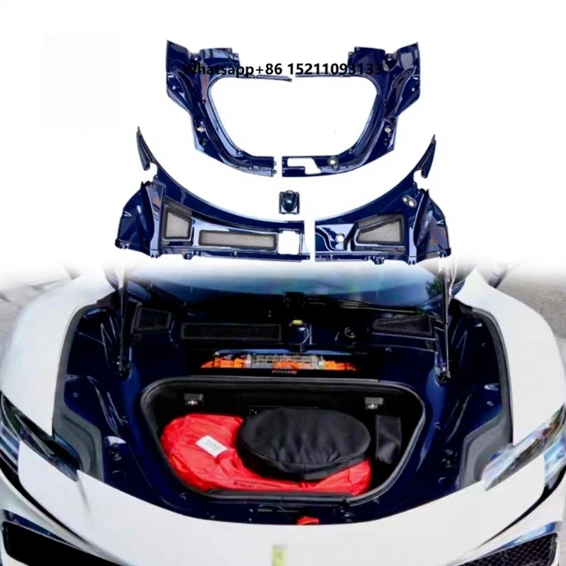 For SF90 OEM Dry Carbon Fiber Front Trunk Lid Storage Kits Trim Panels Interior Kit
